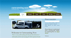Desktop Screenshot of caravanningnow.co.uk